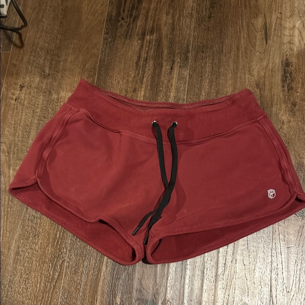 Born Primitive Red Athletic Shorts with Drawstring Waist